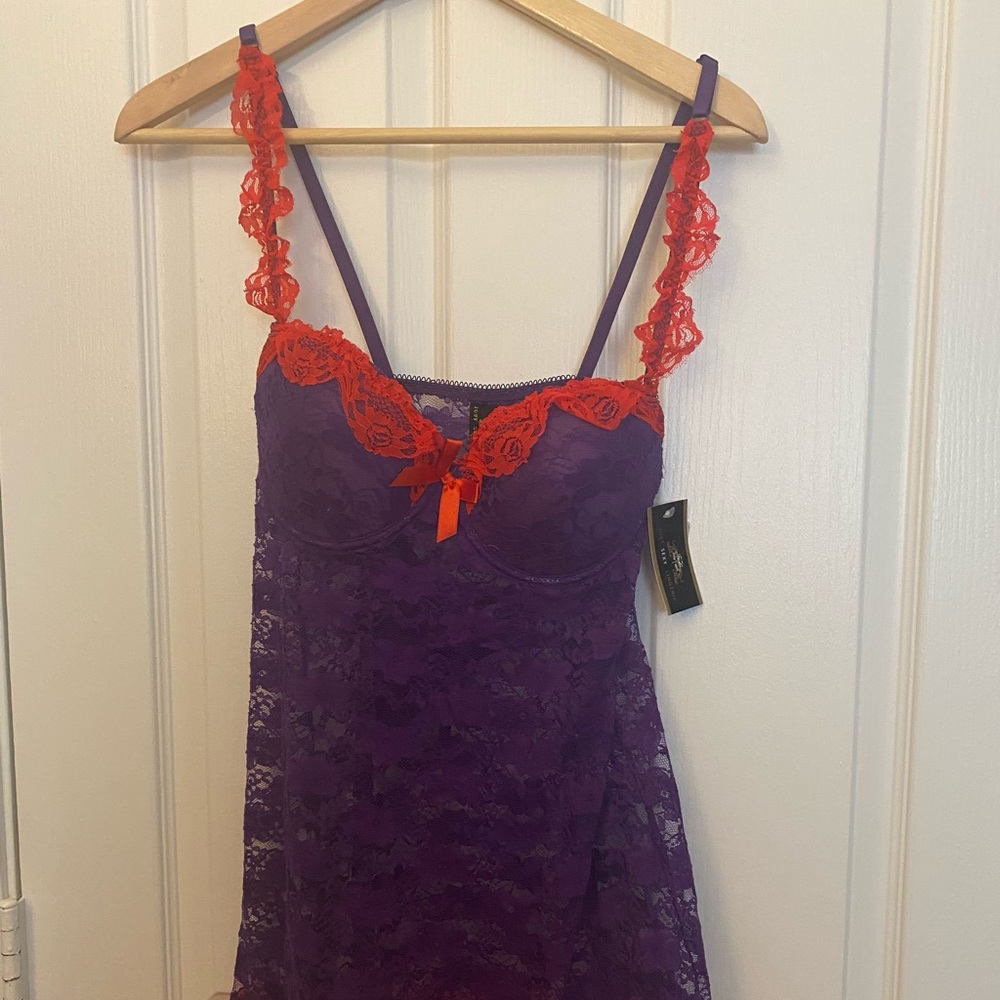 Lace Chemise & G-String set with tags